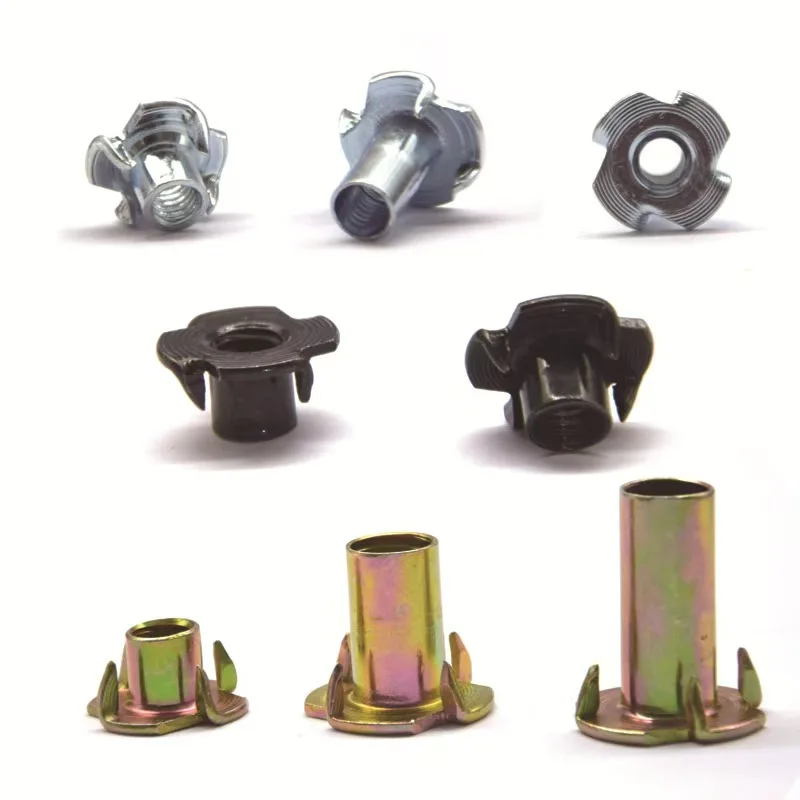 Furniture T Nuts Four Claw Prong Tee Nut din1624 4-Prong Tee Nuts