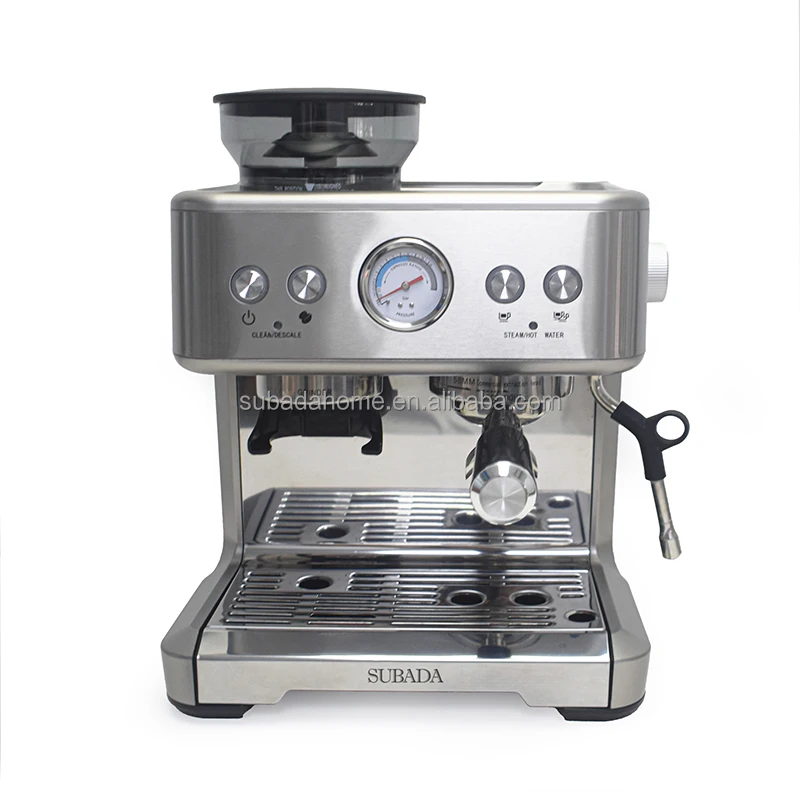 Commercial Automatic Italy Espresso Machine 15 Bar Professional Electric Coffee Maker Machine With Milk Frother For Latte cafe