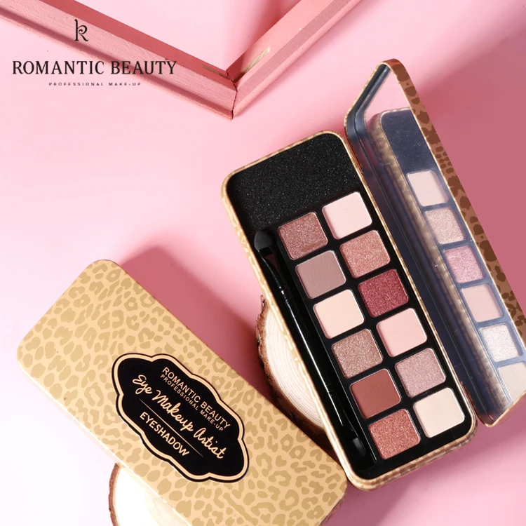 Romantic Beauty Fashion Matte Eyeshadow Palette Glitter Eye Shadow Makeup Nude Makeup Set Korea Cosmetics