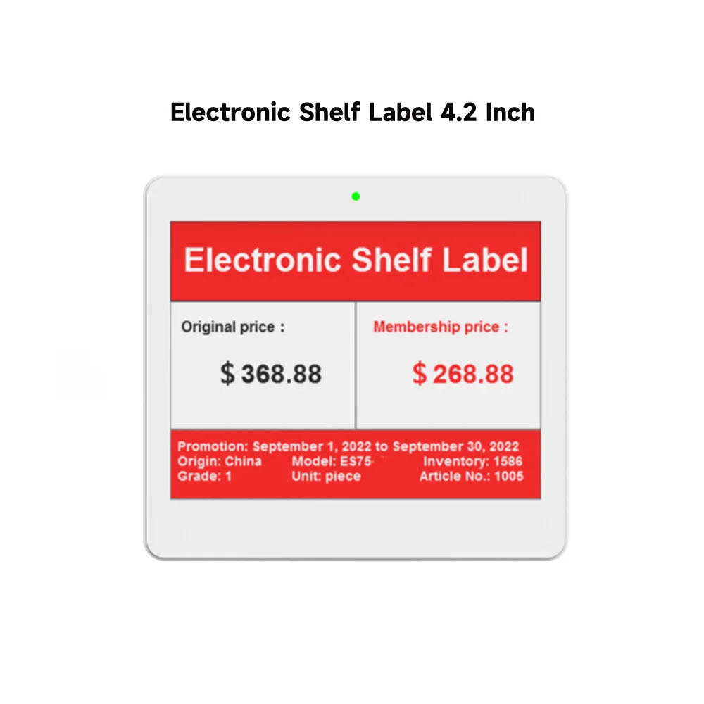 High Quality Digital Price Tag e-Paper Electronic Shelf Label Digital Electronic Shelf Label