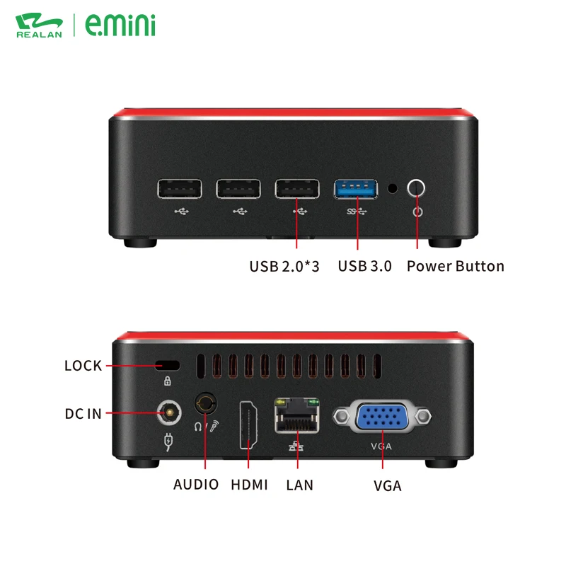 Intel NUC Portable J1900 Mini PC Barebone For Industrial