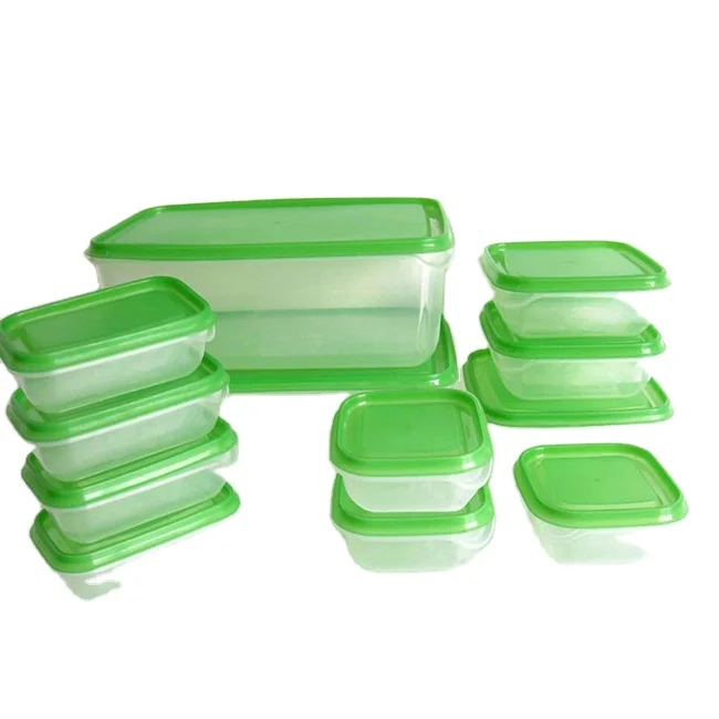 Kamus brand 17 pcs Preservation food storage box wholesale PP plastic food grade container plastic crisper with cover