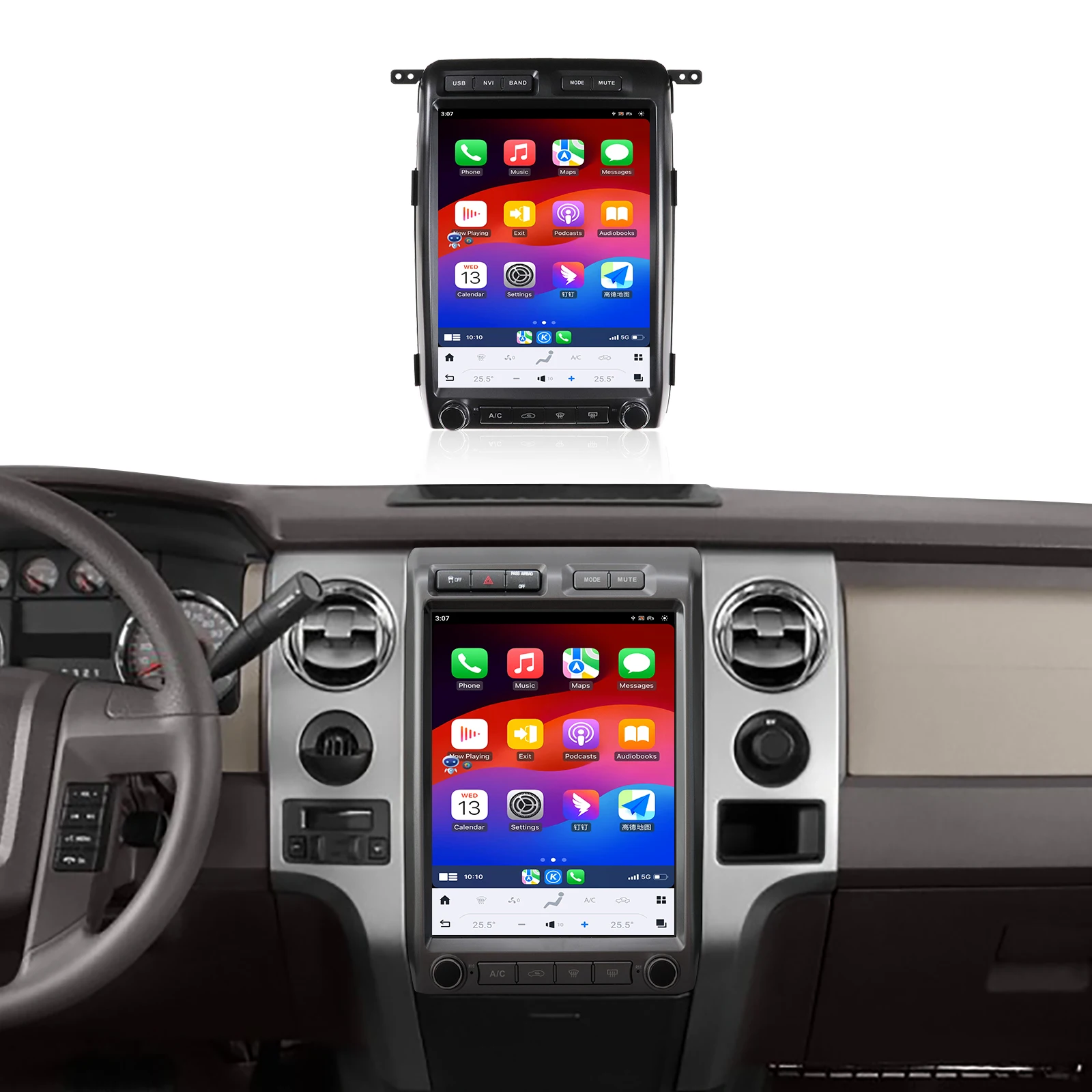 ZWNAV 13 Inch Carplay For Ford F150 2009-2014 Car Radio GPS Navigation Multimedia Video Player Car Stereo Head Unit