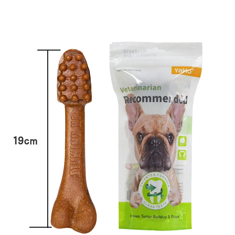 Bone Toothbrush Modeling Chicken Beef Flavor Tooth Cleaning Deodorizing Easy Digest Absorb Pet Dog Tooth Grinding Stick