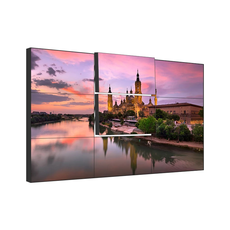 Высокая яркость ЖК-видео настенная поддержка 4K несколько экранов сплайсинга видеостена ЖК-экран