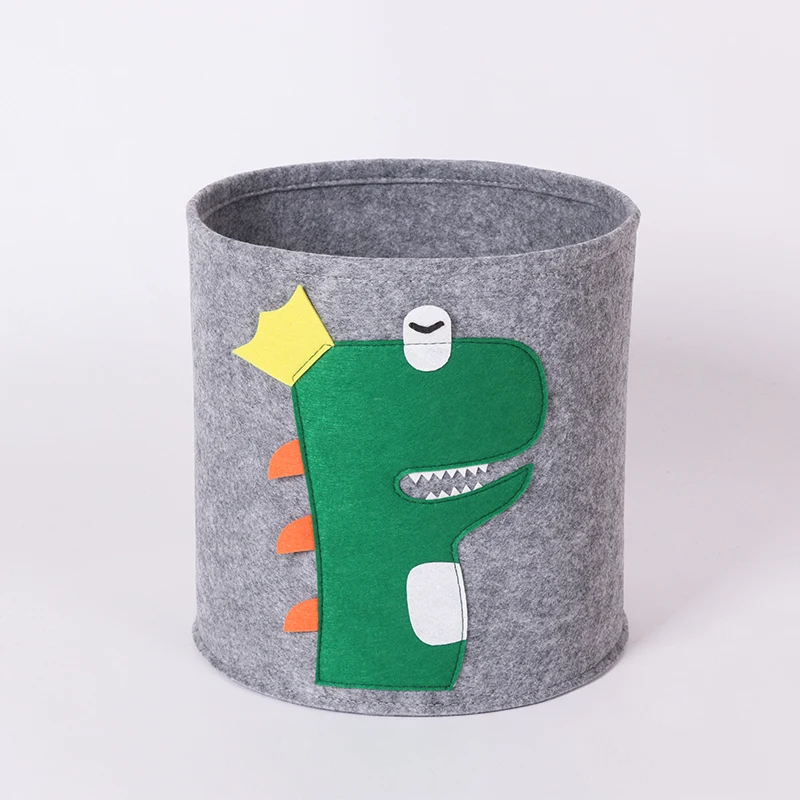 Custom design Animal storage basket collapsible nursery storage box household laundry felt storage basket