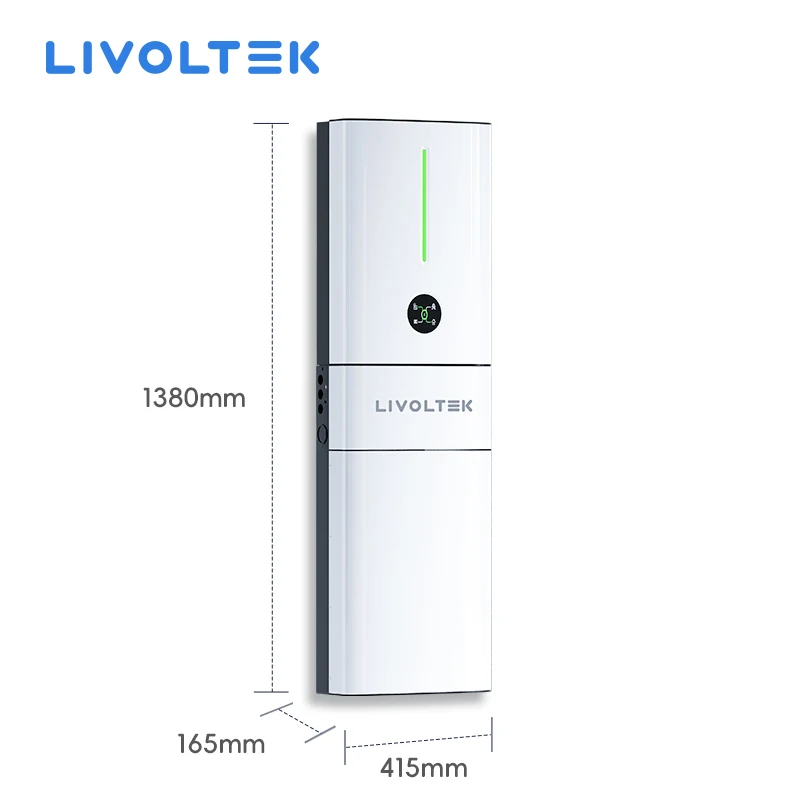 LIVOLTEK EU склад 5 кВтч 10 легко установить IP65 жилой Гибридный полностью в одном аккумулятор и инвертор для домашней солнечной системы