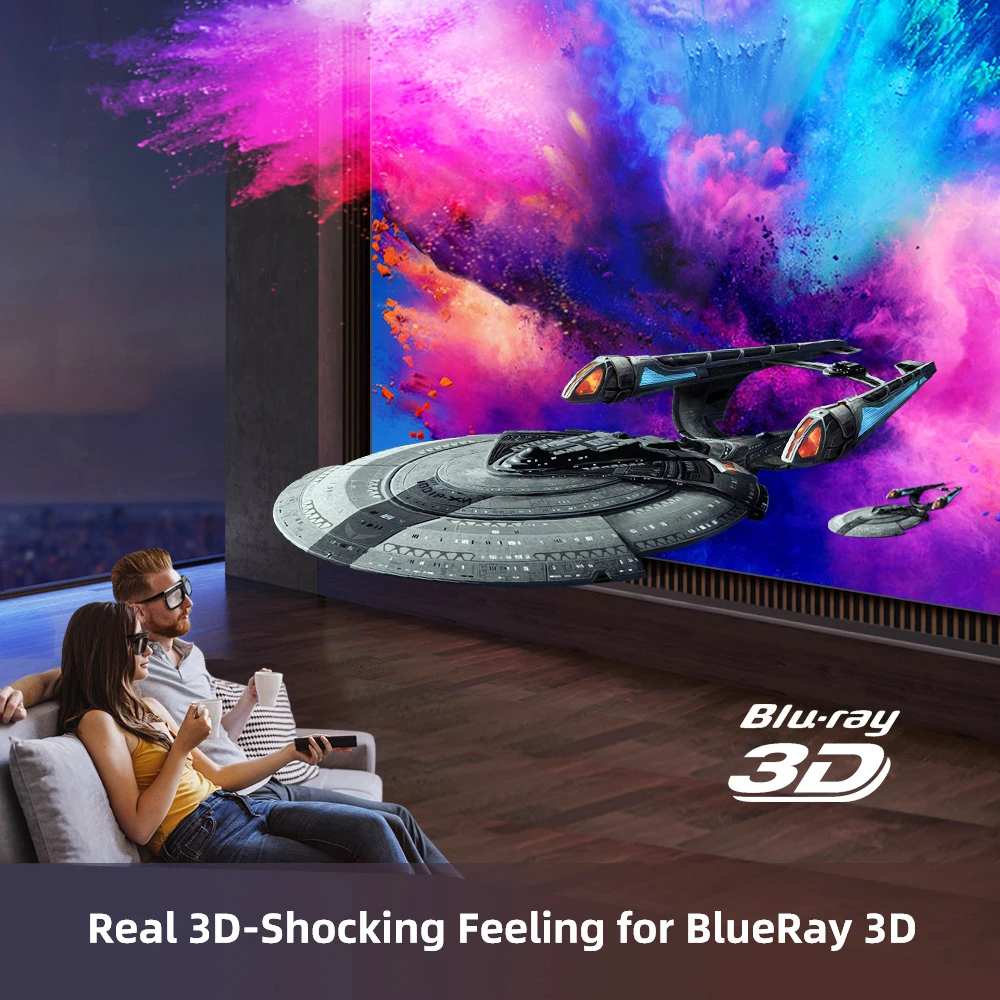 Оптовая продажа с фабрики bintek U50Pro мини DLP проектор 3D 4K Smart Android Wifi мобильный для домашнего кинотеатра двигаться