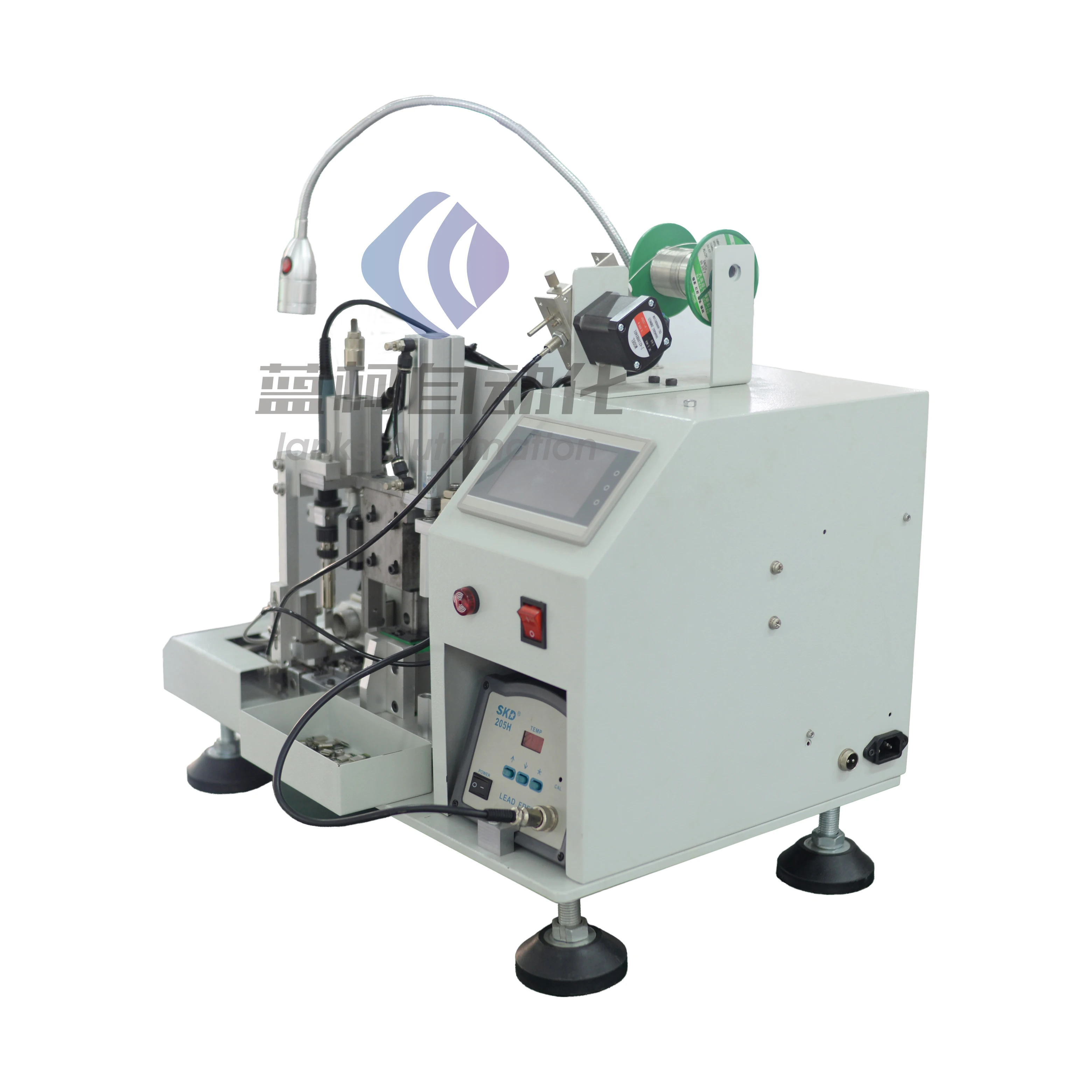 Lanke 2021 newest USB data cable making equipment small soldering machine for connectors USB A micro lightning type c