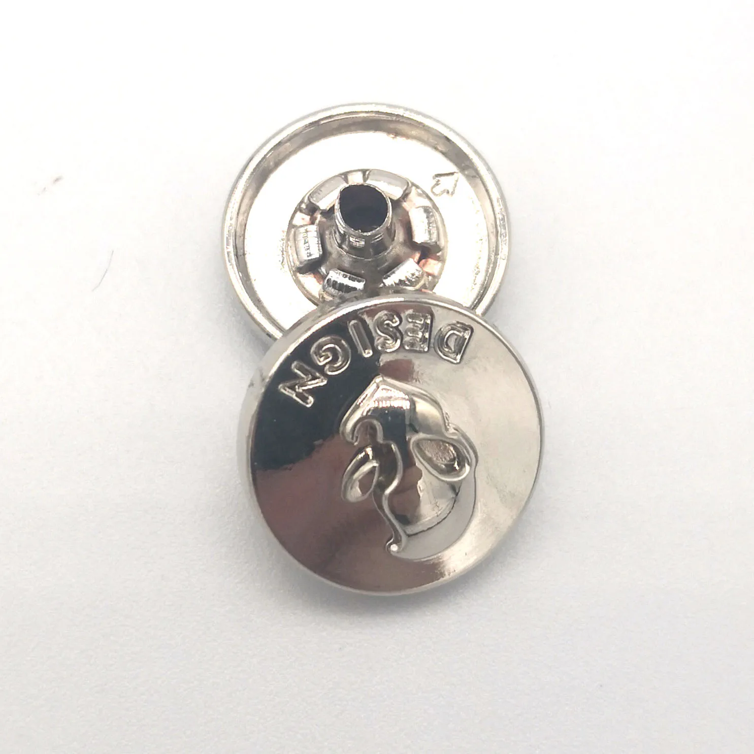 Custom metal clothing button manufacturer snap metal button with logo