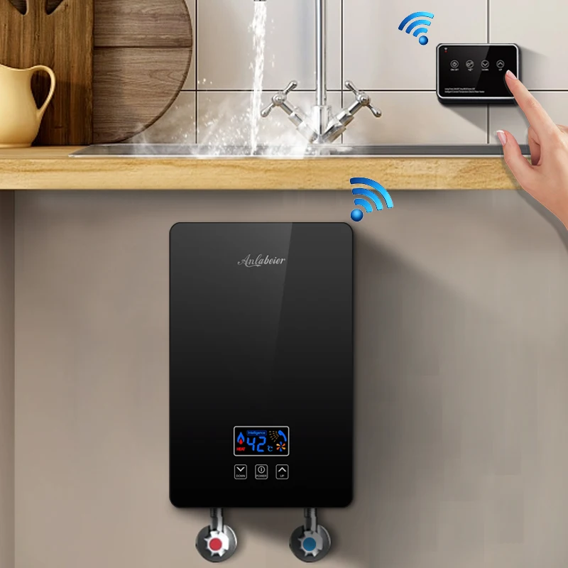 Touch Panel Control 220V 6000W Instant Heating Tankless Low Power Bathroom Shower Electric Water Heaters