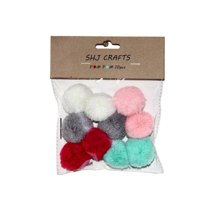 Assorted Multicolor Pompoms for Arts & Crafts Gradient Shades Pom Poms Balls for Hobby Supplies & Creative Paste Toys