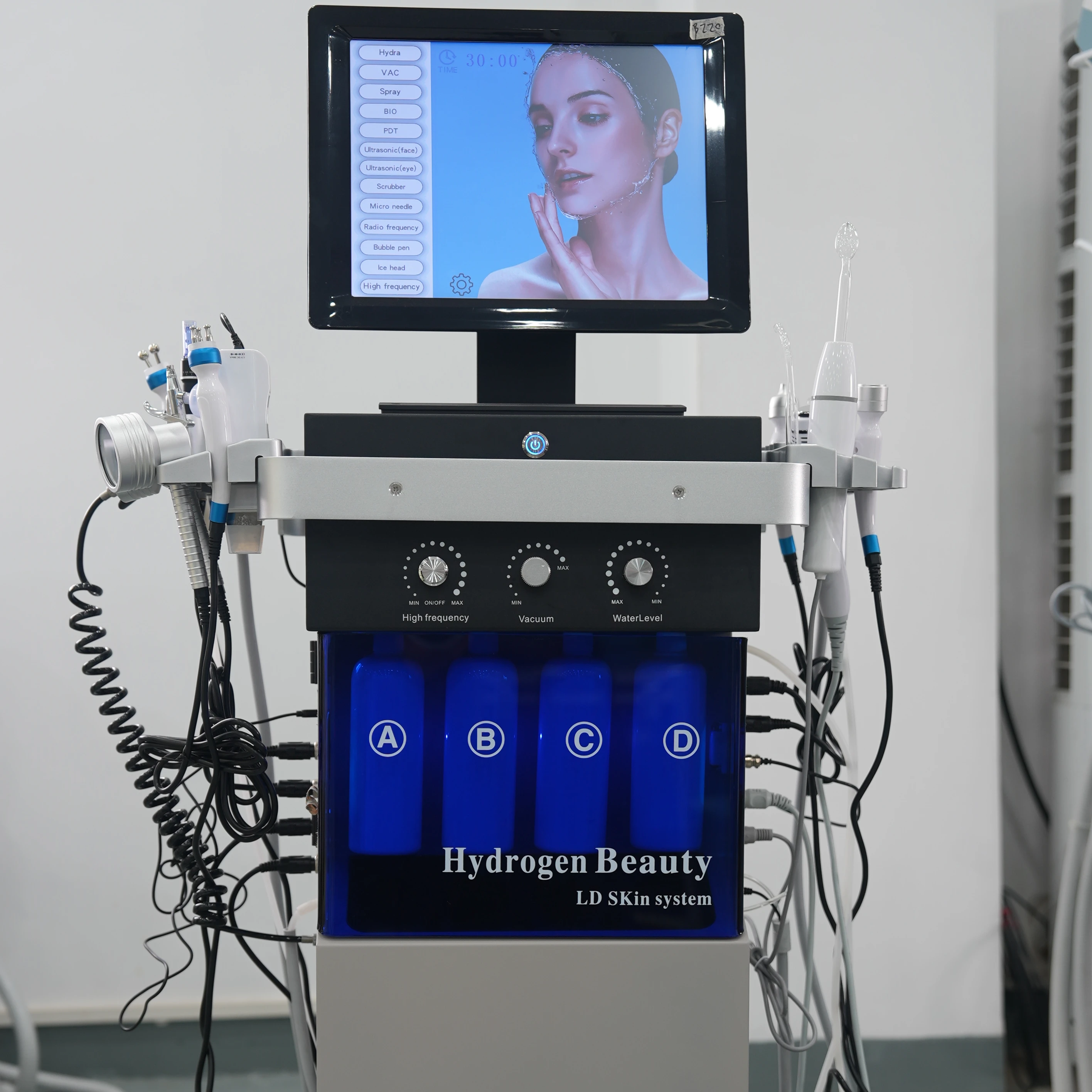 14 In 1 Skin Beauty Hydra Peel Dermabrasion Facial Rejuvenation Aqua Peeling Solution Oxygen Jet Machine Clearing Machine