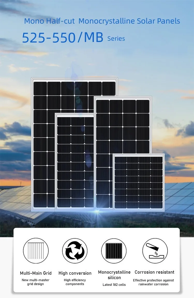 550w Solar Panel All Black 525w 540w Solar Panel Stock Mono Photovoltaic With Ul Certificates