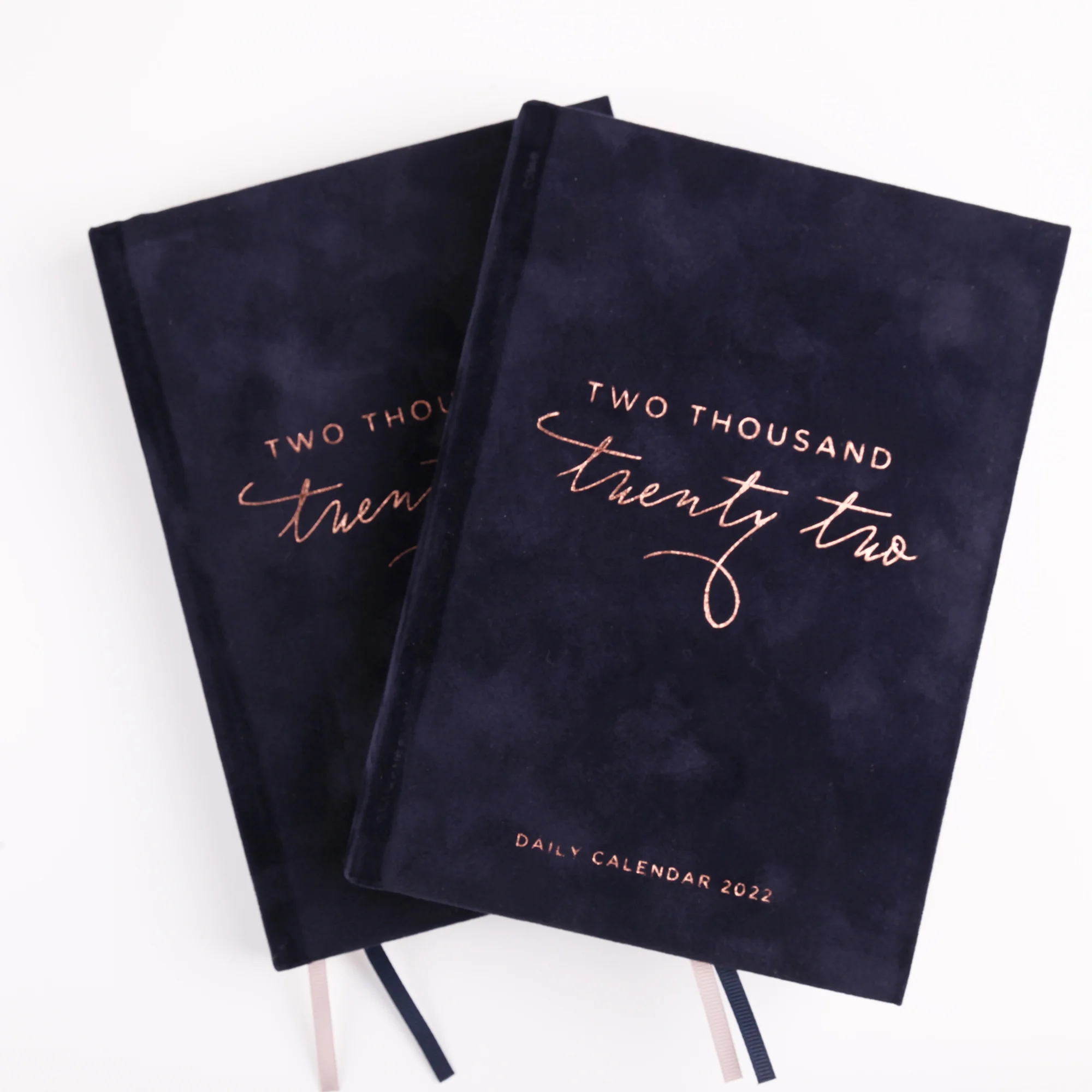 Art Supplies Custom Luxury Journal Personalized Printing Planner Hardcover Velvet Cover Diary Rose Gold Edge Journal Notebooks