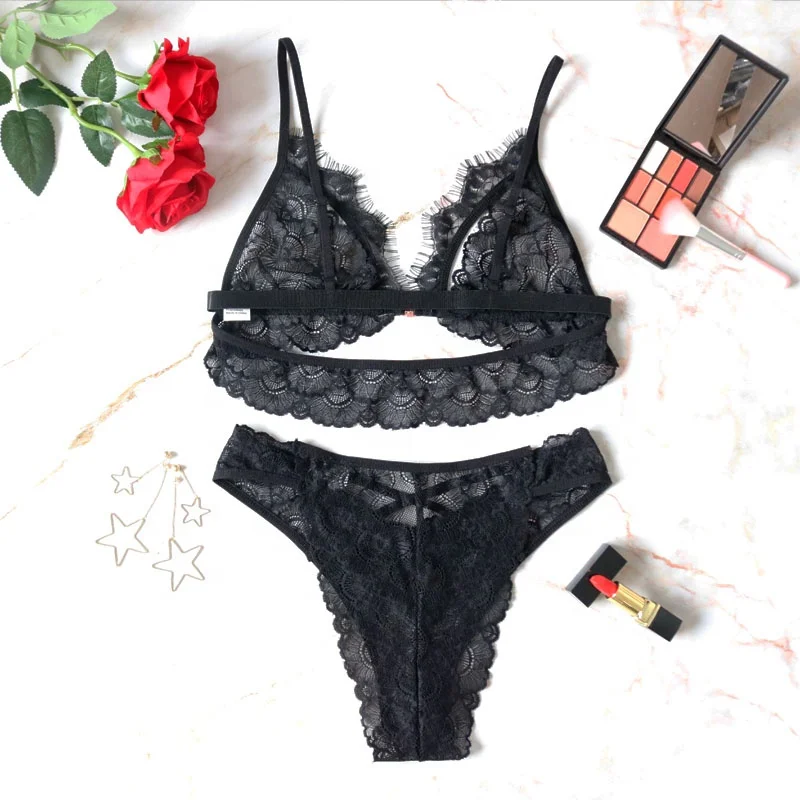 
Transparent High Quality Two Piece Set Fashion Show Sexy Erotic Wholesale Lingerie 