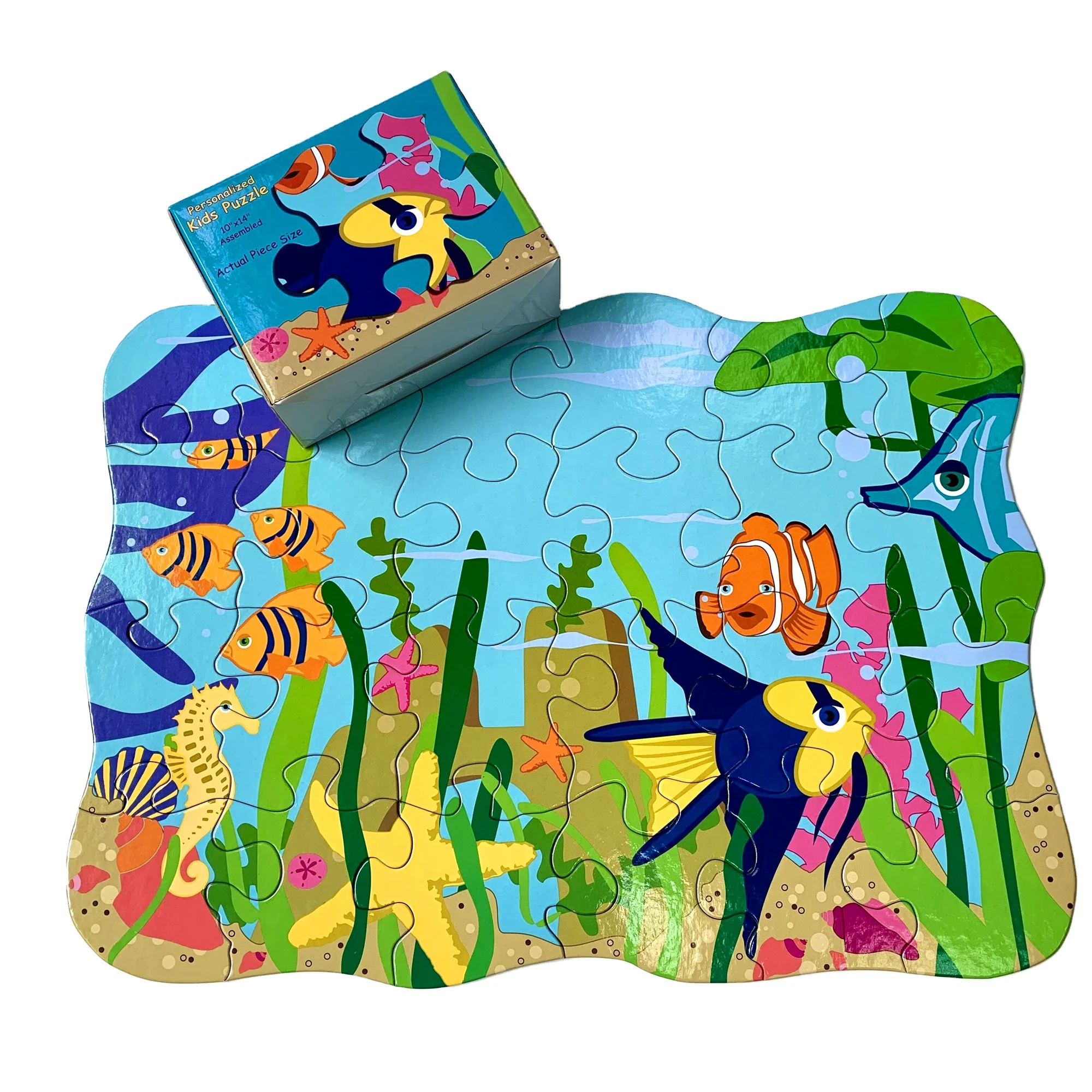 Free samples custom OEM beautiful artwork jigsaw puzzle 24 piece cardboard for jigsaw puzzle