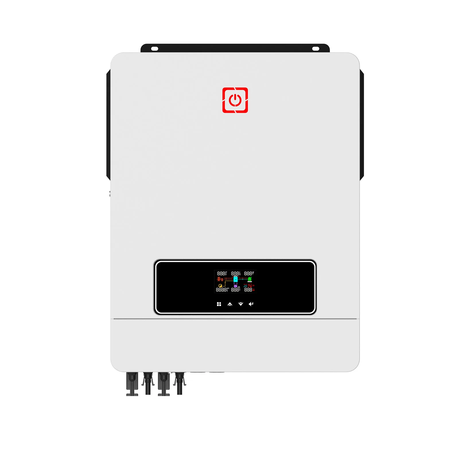 IP65 Hybrid inverter Touch Screen LCD 160A MPPT Charter Controller 48VDC Dual Output On/Off Grid 10.2KW Home Solar Inverter