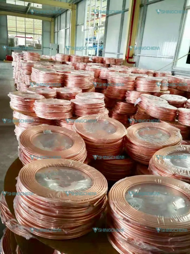 Медная трубка простая рифленая катушка для