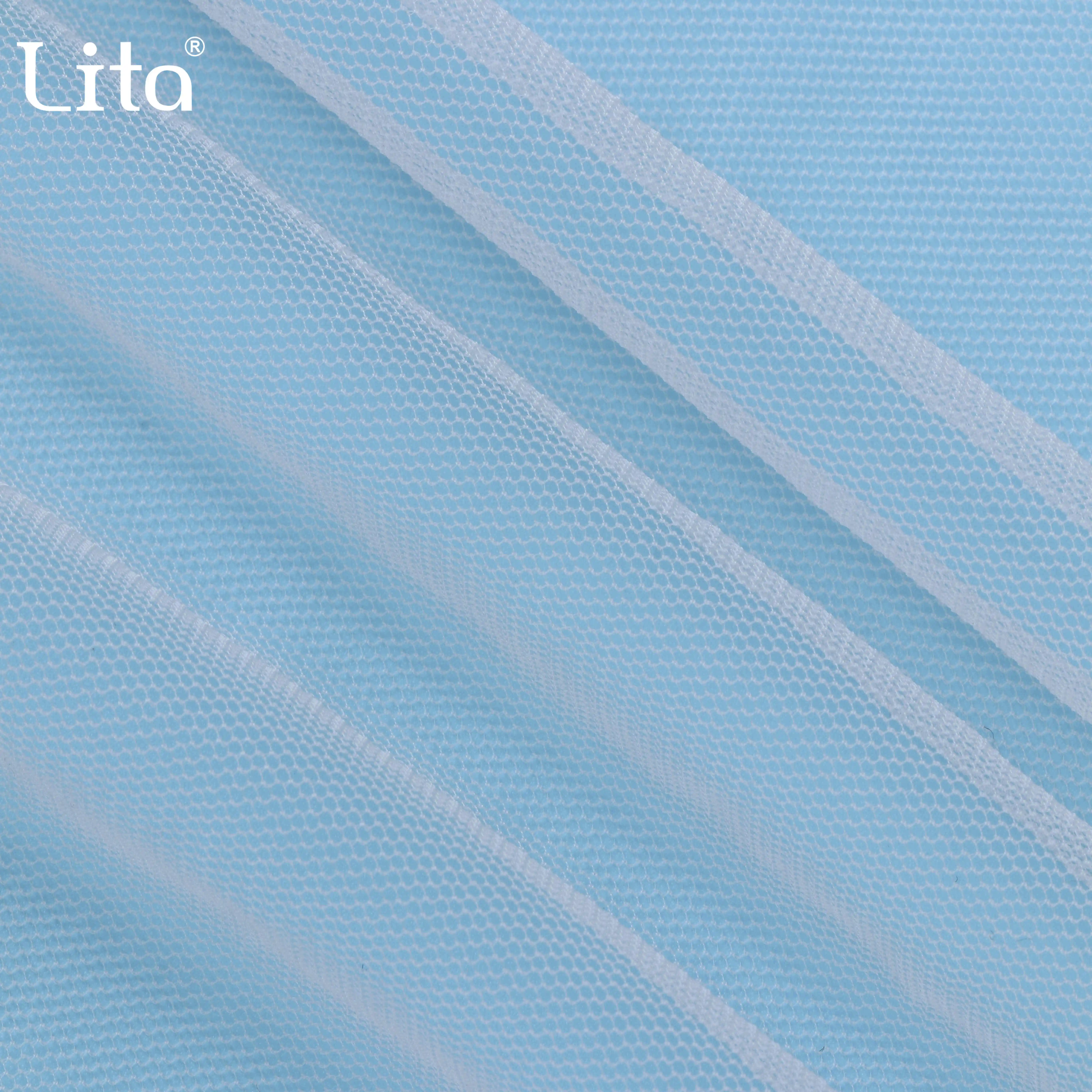 20D Мягкий Нейлоновый гексагональный тюль для свадебного платья Женская одежда сетчатая ткань