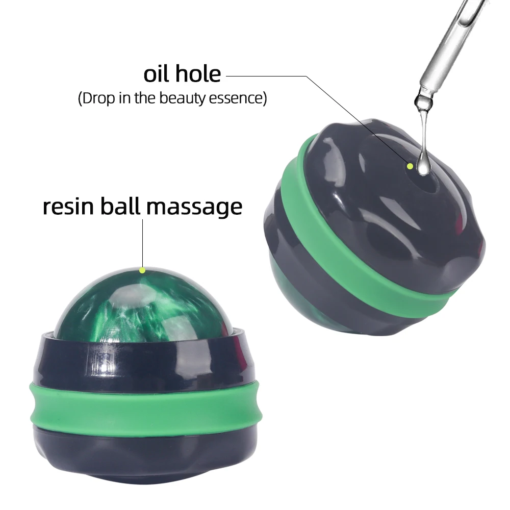 Beauty Cold Therapy handheld resin massage ball roller for body muscle relax and pain relief