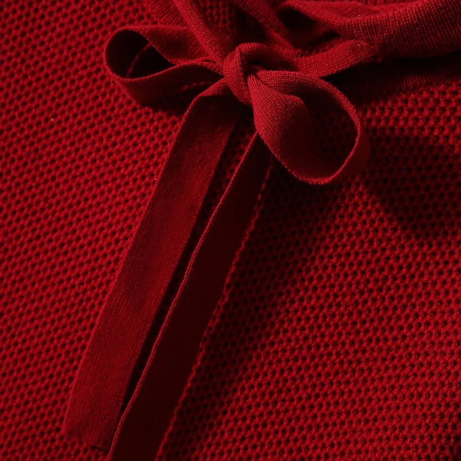 Women Knitwear Pullover Loose Lady Hooded 100% cashmere Knitting Sweater