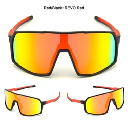 1 Lens Cycling Sunglasses Full Screen Bike eyewear Interchangeable PC lens  Unbreakable Lightweight Sports Glasses