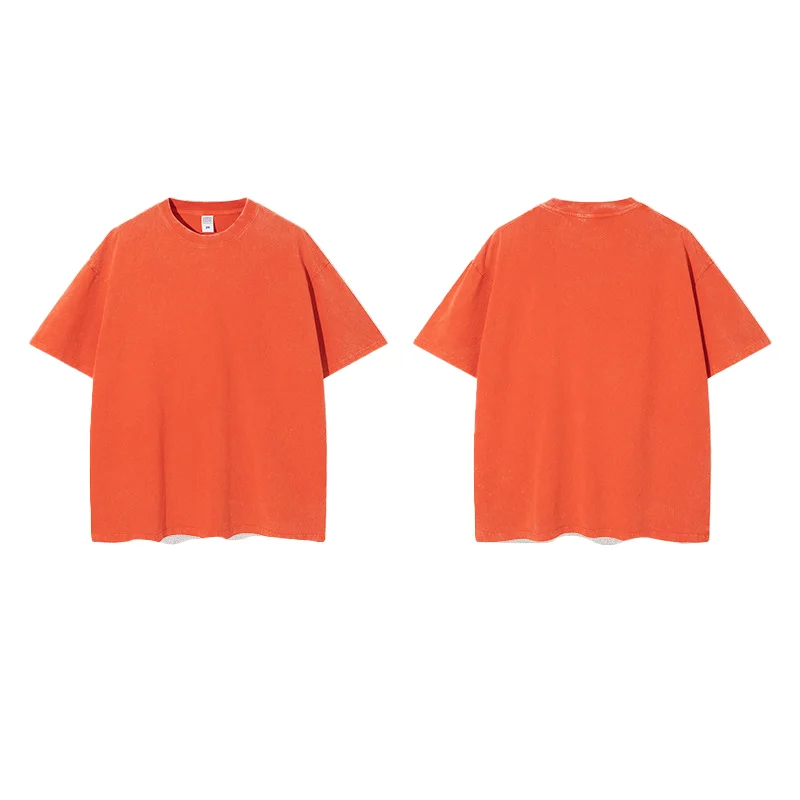 Custom Streetwear Mens Blank Unisex 260GSM Batik Acid Wash 100% Cotton Tee Oversized T-shirt Print Logo Vintage T Shirts