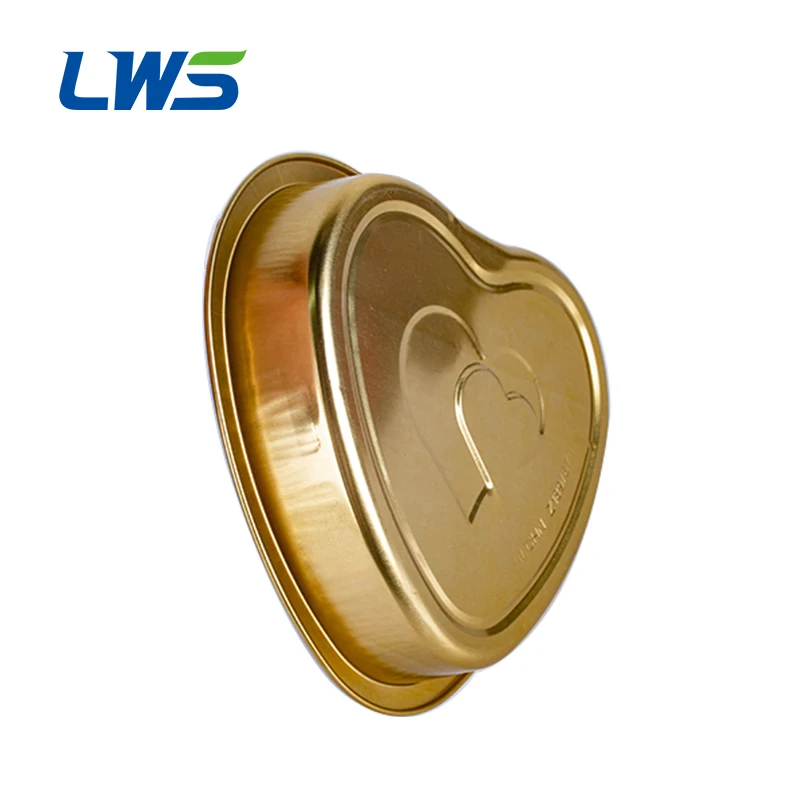 HC86 hotsales heart shape aluminum baking cup custom brand ramekin cupcake moulds