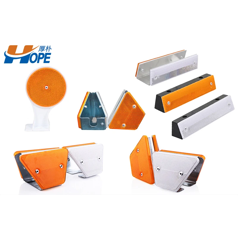 Road Safety Signs Barrier Highway Guardrail Used High Reflective And Self Luminous Road Delineator Reflector