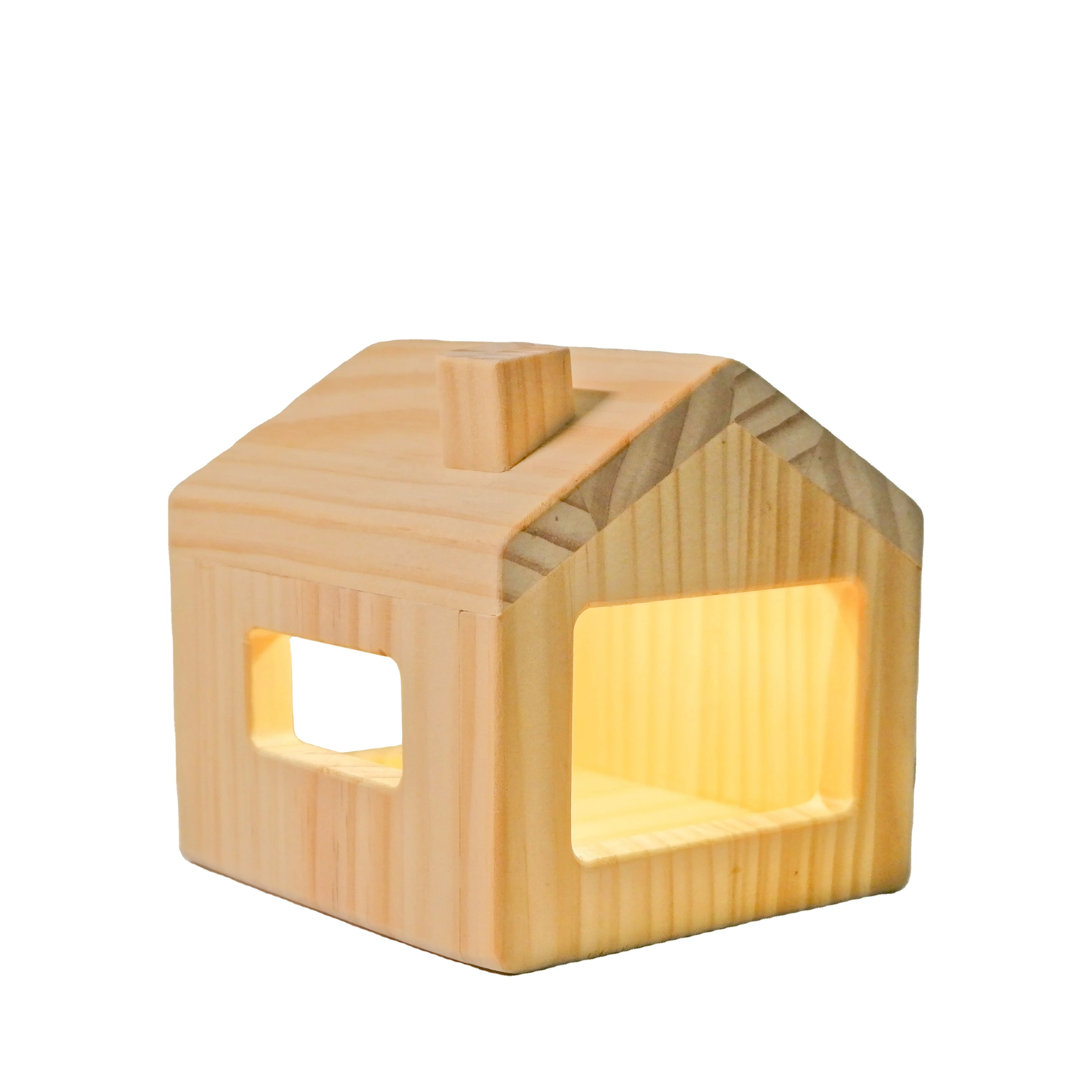 DIY Kids Toys 1:24 Funny Developing Wooden Dollhouse mini Wood house