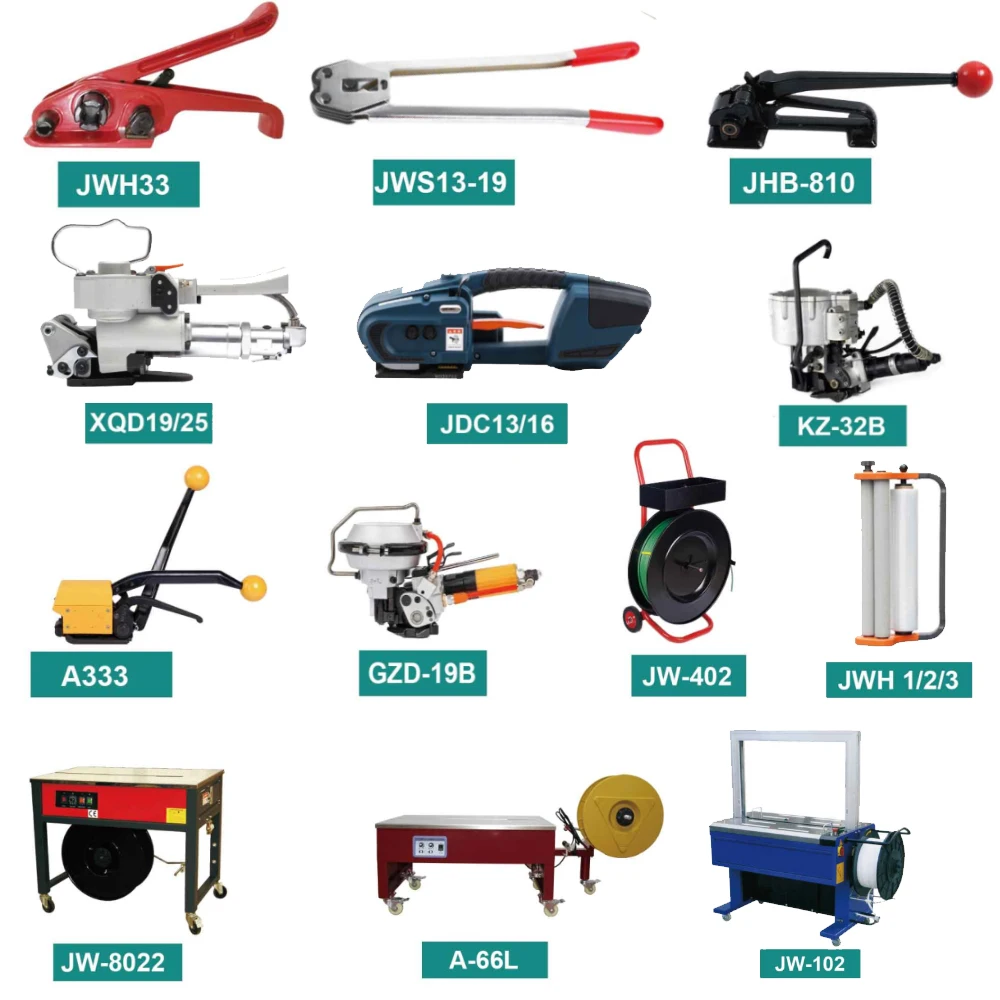 Portable Pneumatic Automatic XQD-19 Pet Brick Aluminum Ingot Wood Bundle Strapping Machine