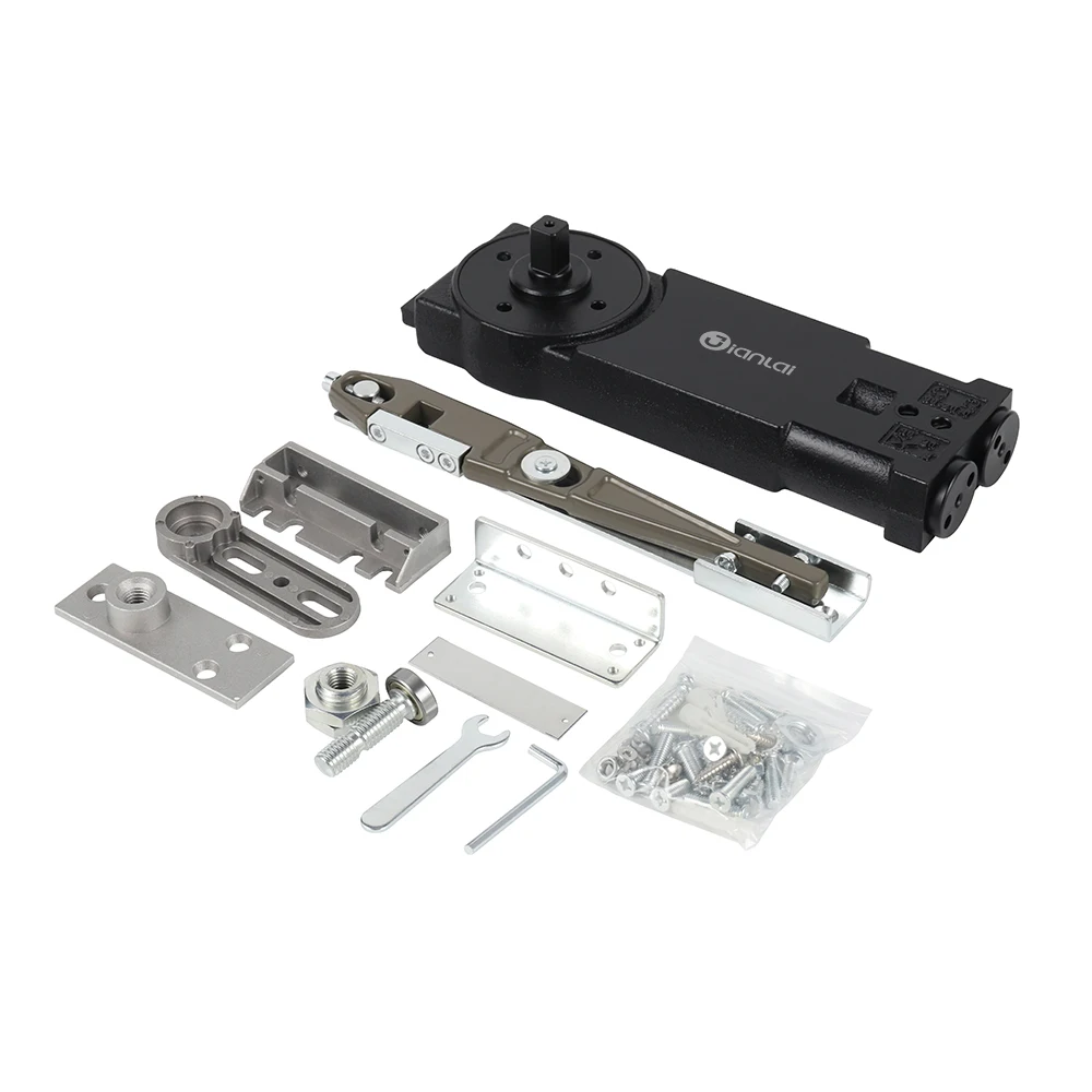 Heavy duty overhead transom wooden/glass door self closing spring loaded door hinge for 100kg