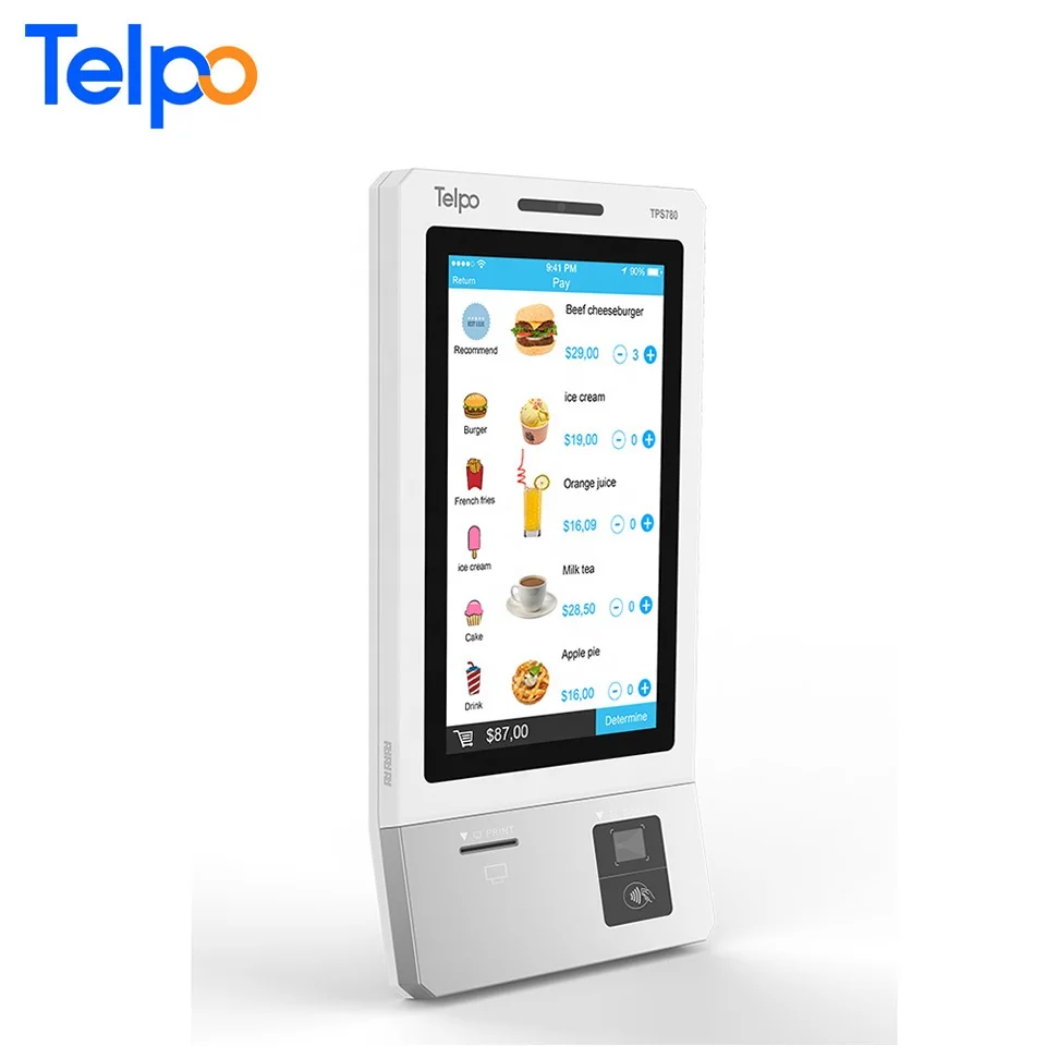 Telpo Промышленная материнская плата android pos киоск самообслуживания оплатить терминал с NFC card reader