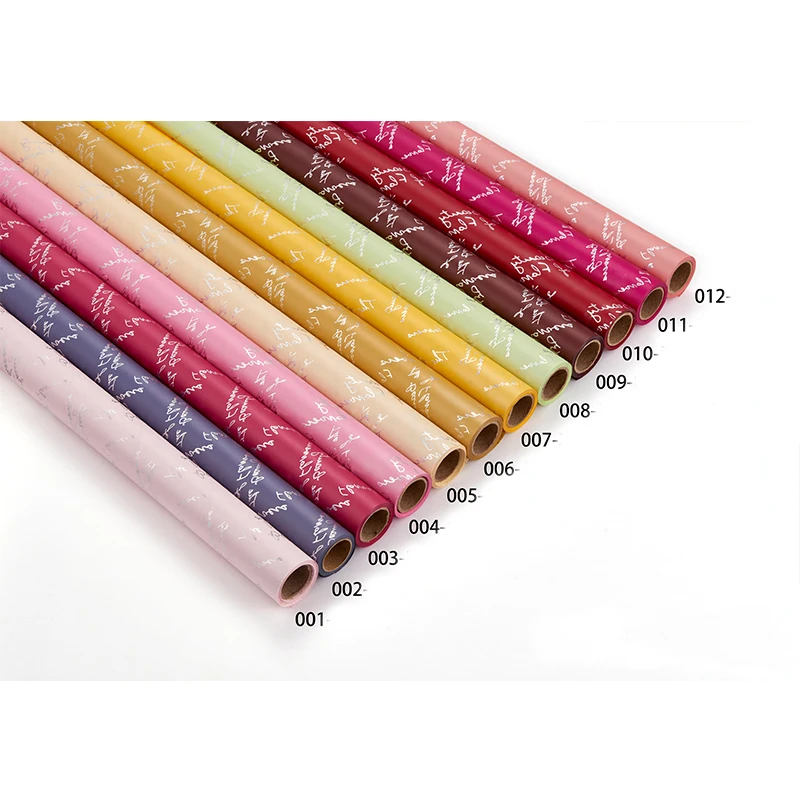 
Florist Supplies Embossed Flower Bouquet Christmas Holographic Palace Print Custom Wrapping Paper 