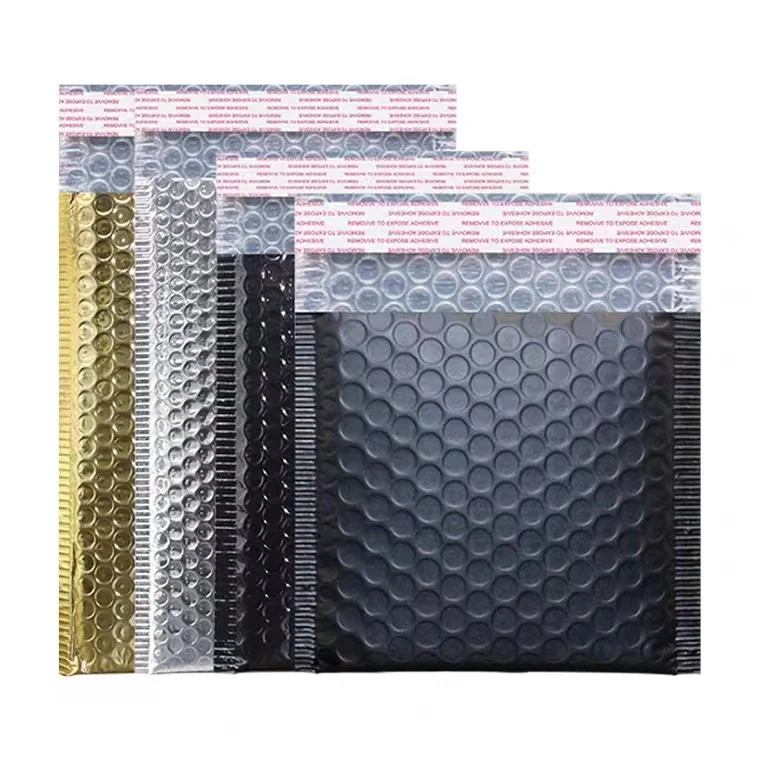 Gold bubble envelope shipping bags bubble packing bags jewelry bubble pouch bag