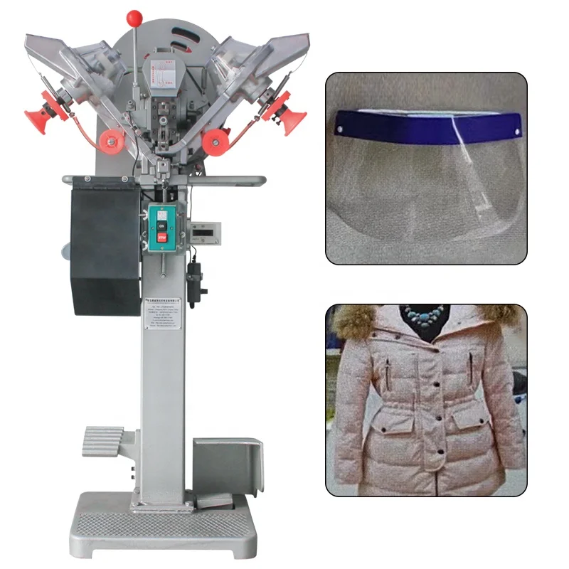 plastic metal snap button riveting machine attaching machine