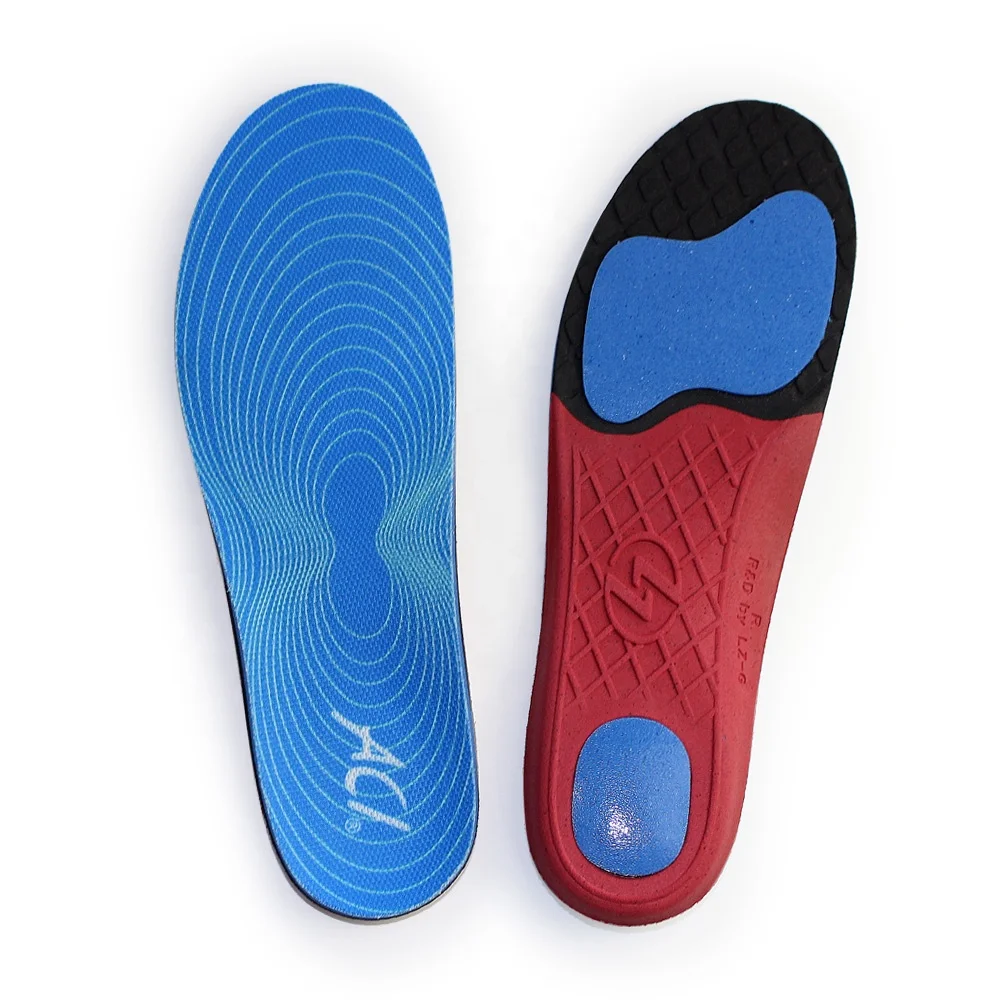 Light Weight Shock Absorption PU Arch Orthotic Foot Care Sport Shoes Insoles