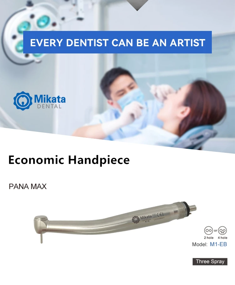 Mikata push button chuck M1-EB Mini/Standard Head PANA MAX turbine dental high speed handpiece lubrication machine of Clinic