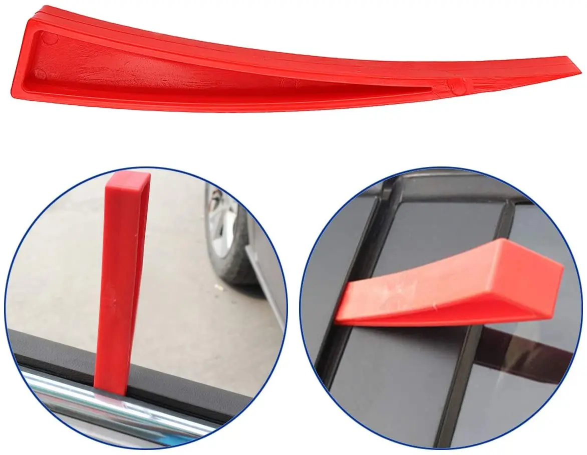 Long reach car door lockout tool kit set with new design leather bag and  box can custom logo