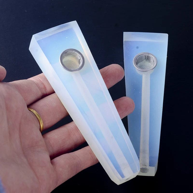 Wholesale Natural Opal Crystal Quartz Crystal Wand Smoking Pipes