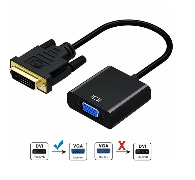 DVI-D 24+1 to VGA Active Adapter Converter 1080p Laptop computer monitor projector frequency dvi to vga adapter