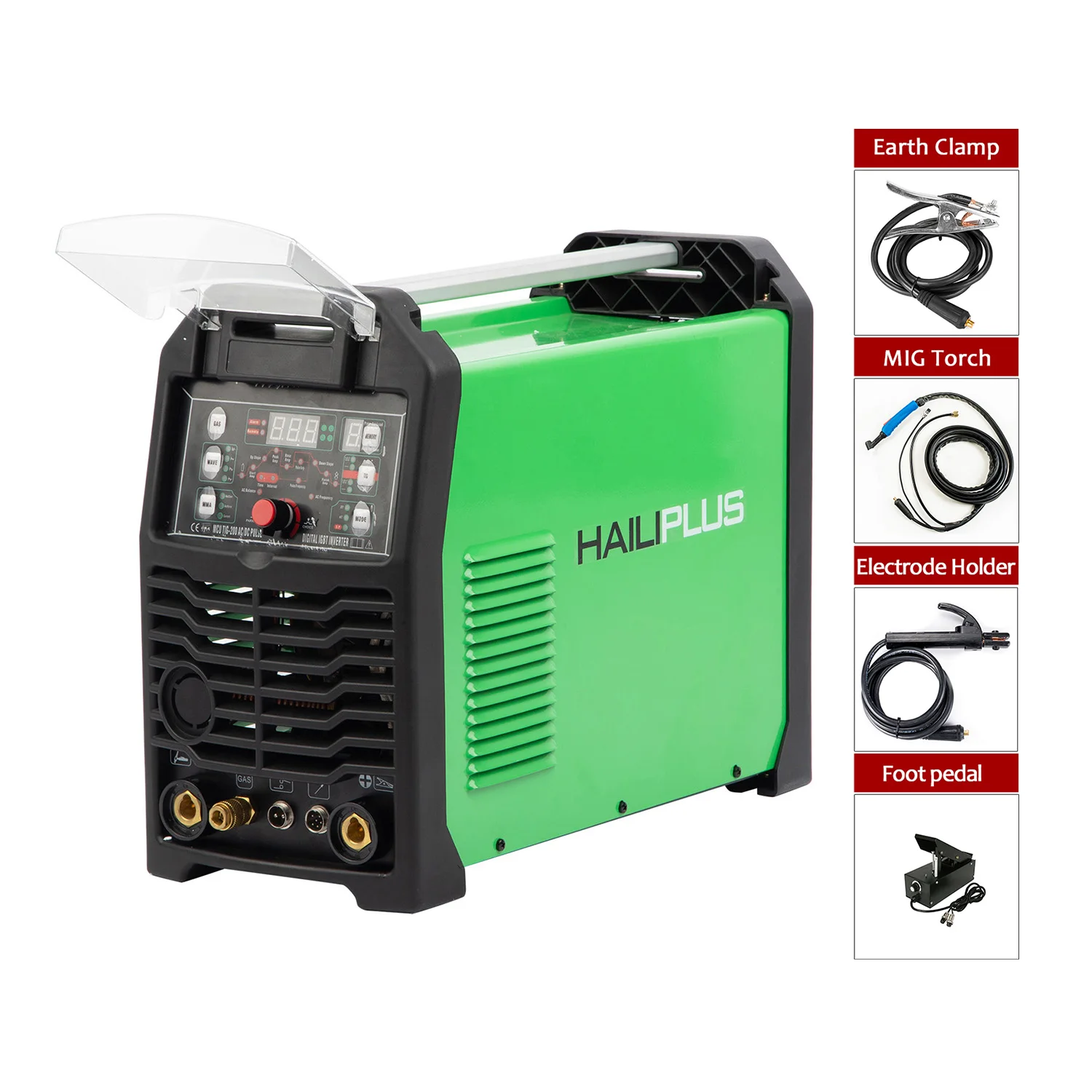 220 В Tig 230a Ac Dc инвертор Mma сварочный аппарат для сварки нержавеющей стали