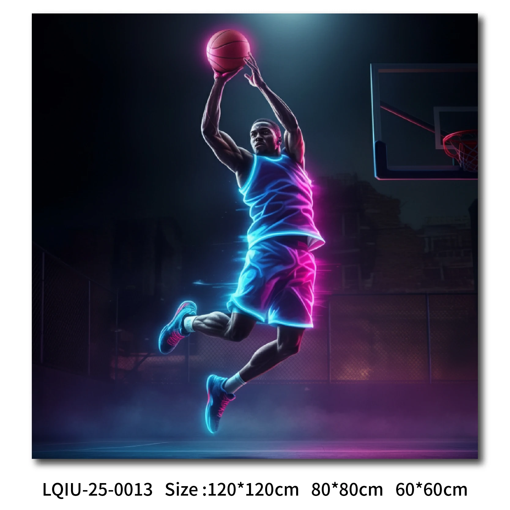 Living room decoration Basketball star canvas sports art posters canvas paintings acrylic paintings, and star player light signs
