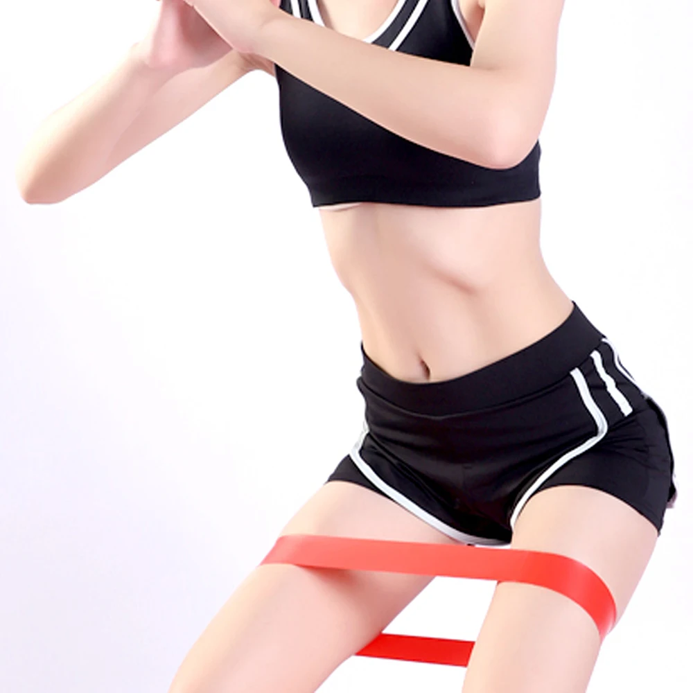 Elastic resistance tension circle female fitness yoga belt hip lifting hip deep squat stretching belt body shaping circle