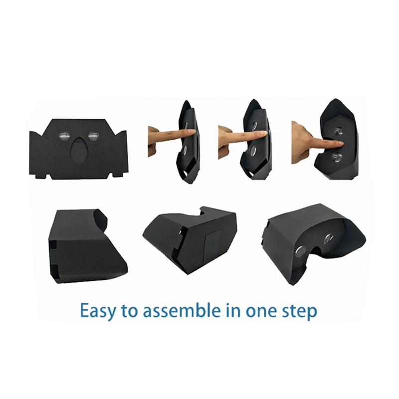 10% Discount off for Flat Google Cardboard Virtual Reality VR Carton Goggles 3D Glasses VR Headsets for Smart Phone