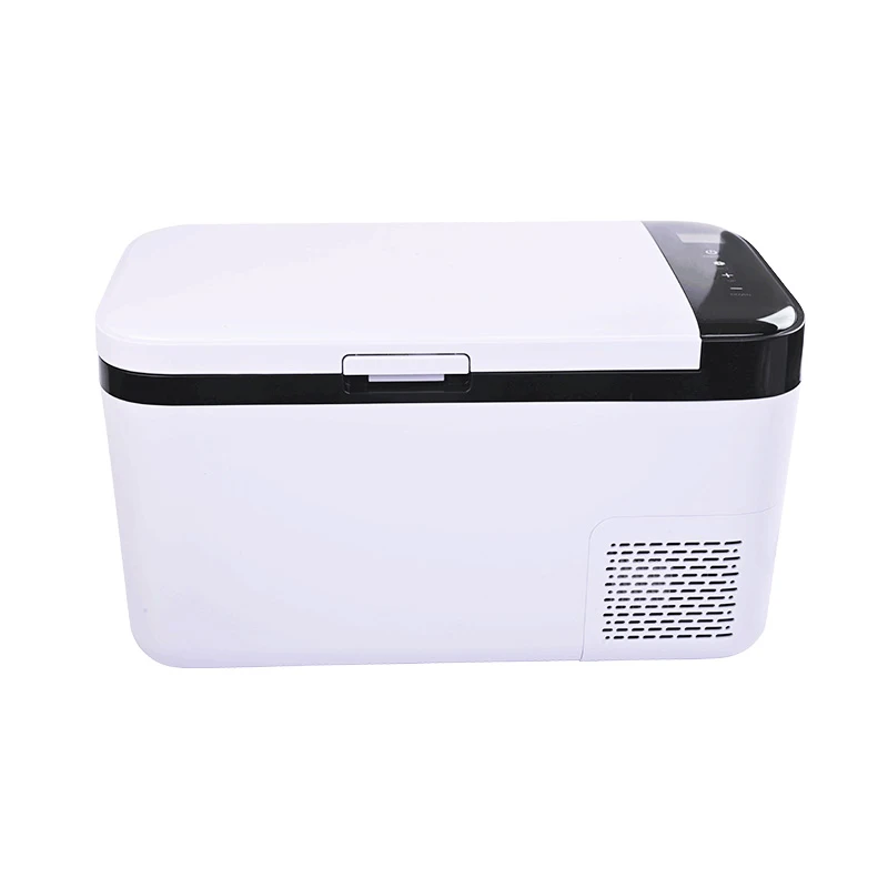 Portable smart battery powered small refrigerator for car