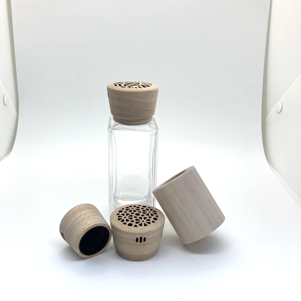 China Good Supplier Wooden Perfumr Cap With Metal Inner For Perfume Bottle