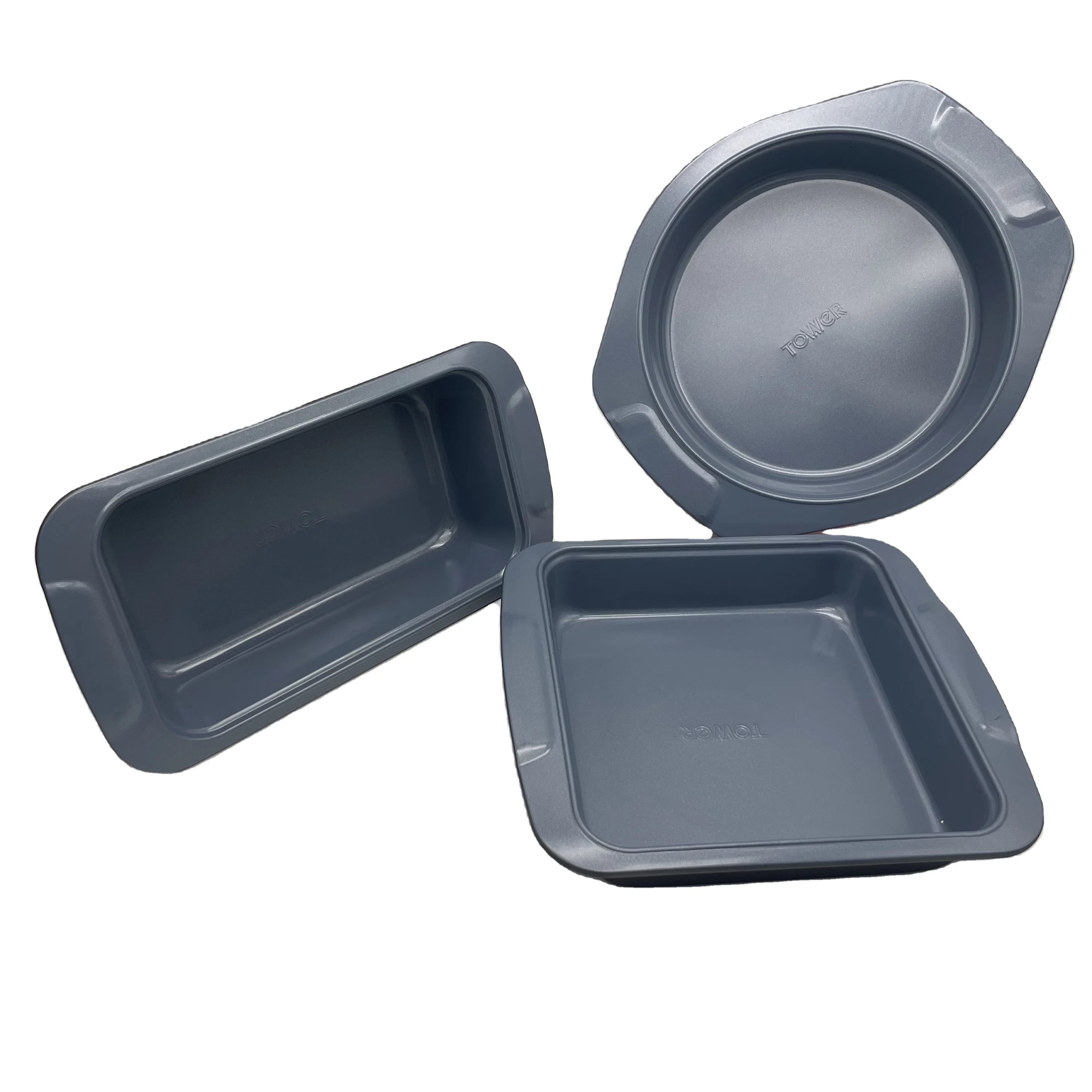 
3 Pcs Non Stick Bakeware Set Catbon Steel 