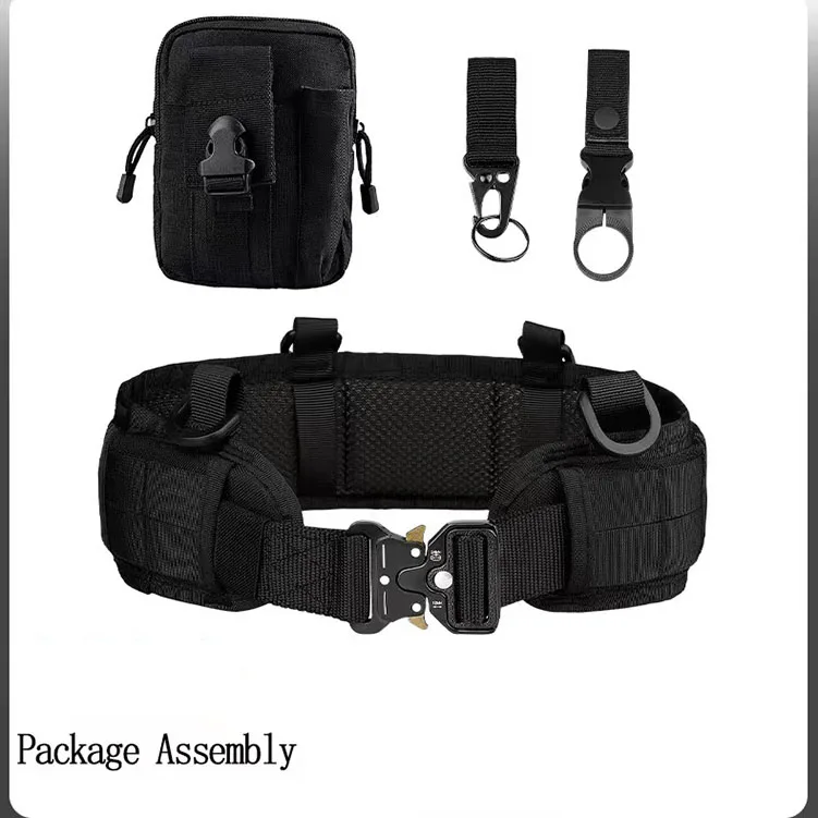 Wholesale Multi-Functional Tactical Belt Sets Quick Release Alloy Buckle Nylon Belt Set